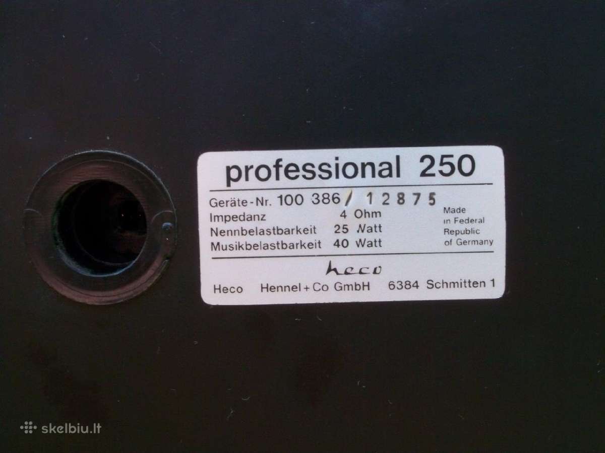 Magnat. Zero3, monitor. Heco 250 - nuotraukos Nr. 27