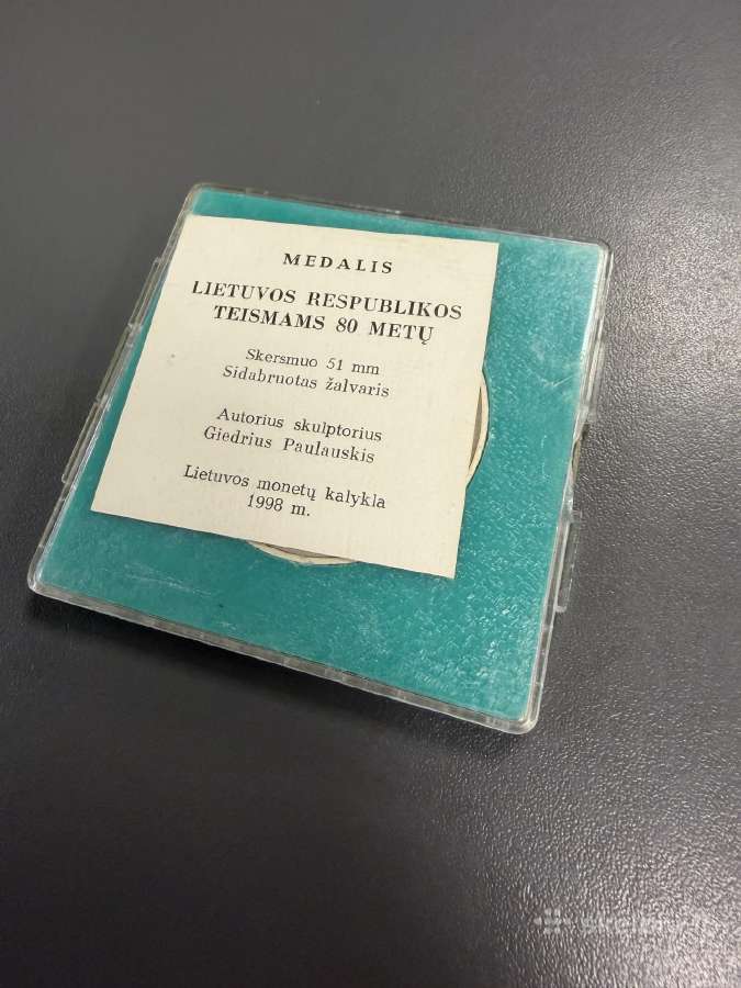 Stalo medalis Lietuvos Respublikos teismams 80metų - nuotraukos Nr. 2