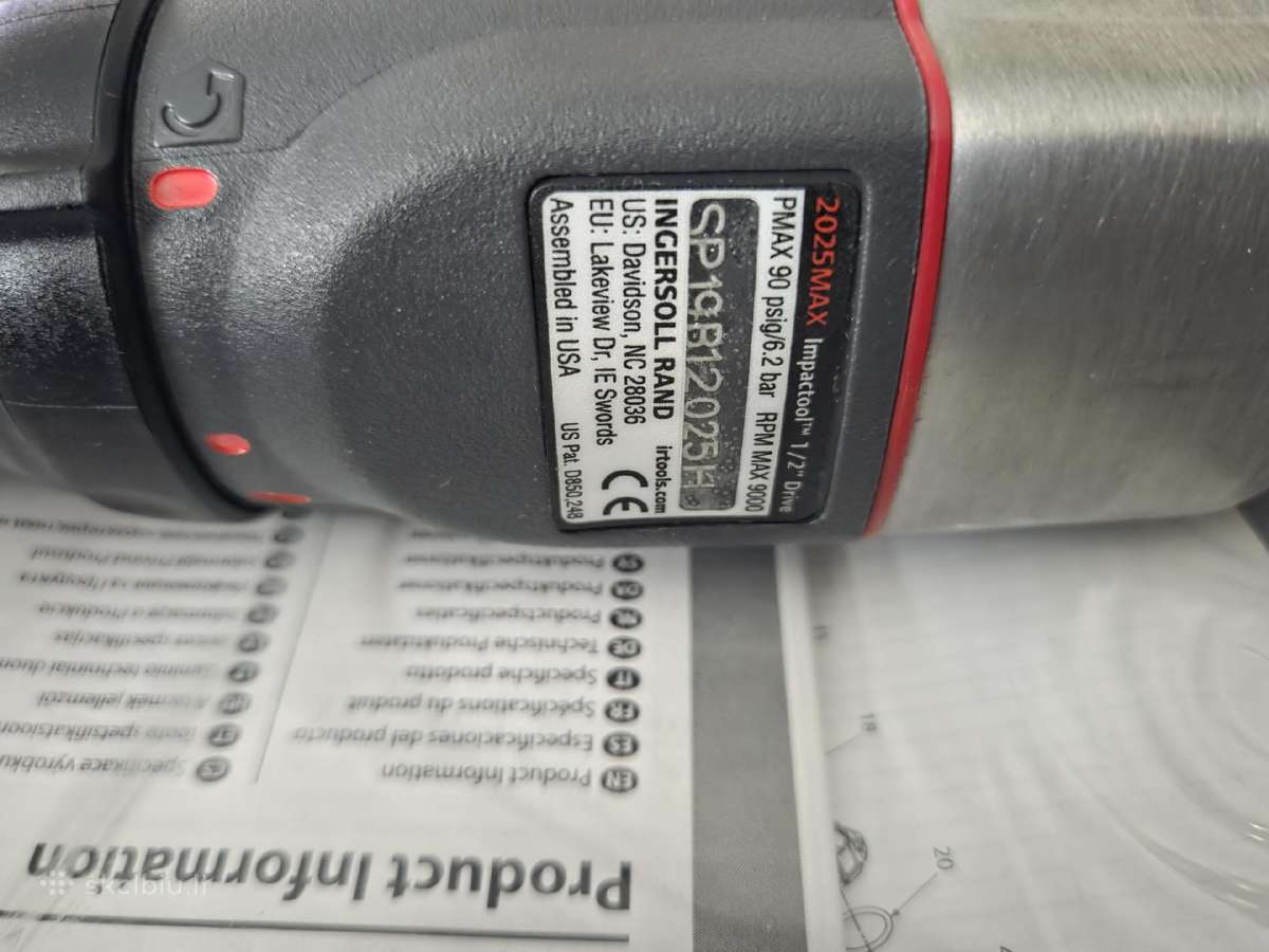 Kampinis smūginis suktuvas Ingersoll Rand 2025max - nuotraukos Nr. 4