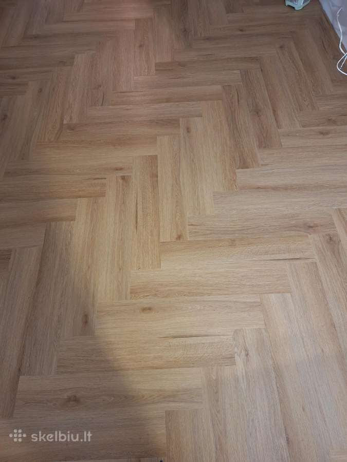 Grindų klojimas, vidaus durų montavimas - nuotraukos Nr. 17