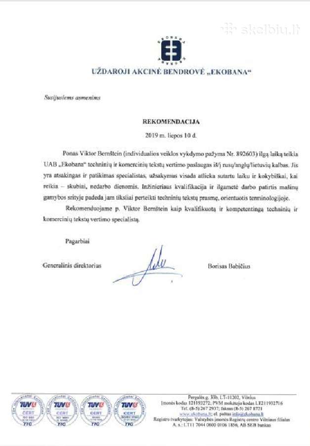 Vertimas raštu iš/į En-ru-lt - nuotraukos Nr. 3
