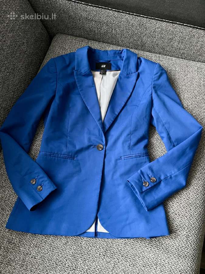 Mėlynas H&m švarkelis Xs dydis
