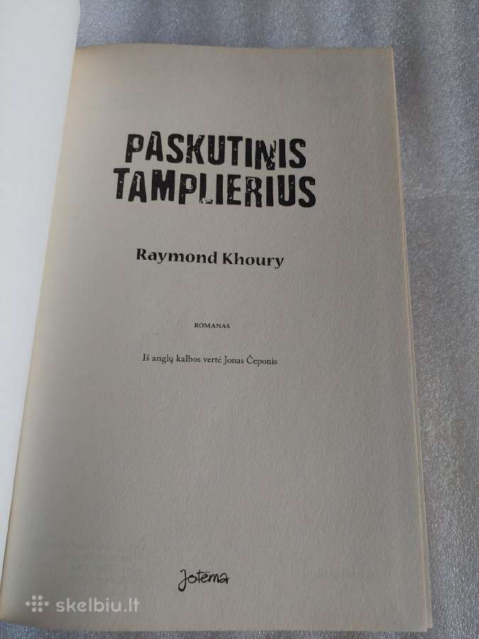 Paskutinis tamplierius - nuotraukos Nr. 2