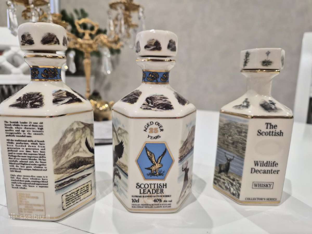 Kolekciniai porceluano buteliukai Škotų viskio - nuotraukos Nr. 2