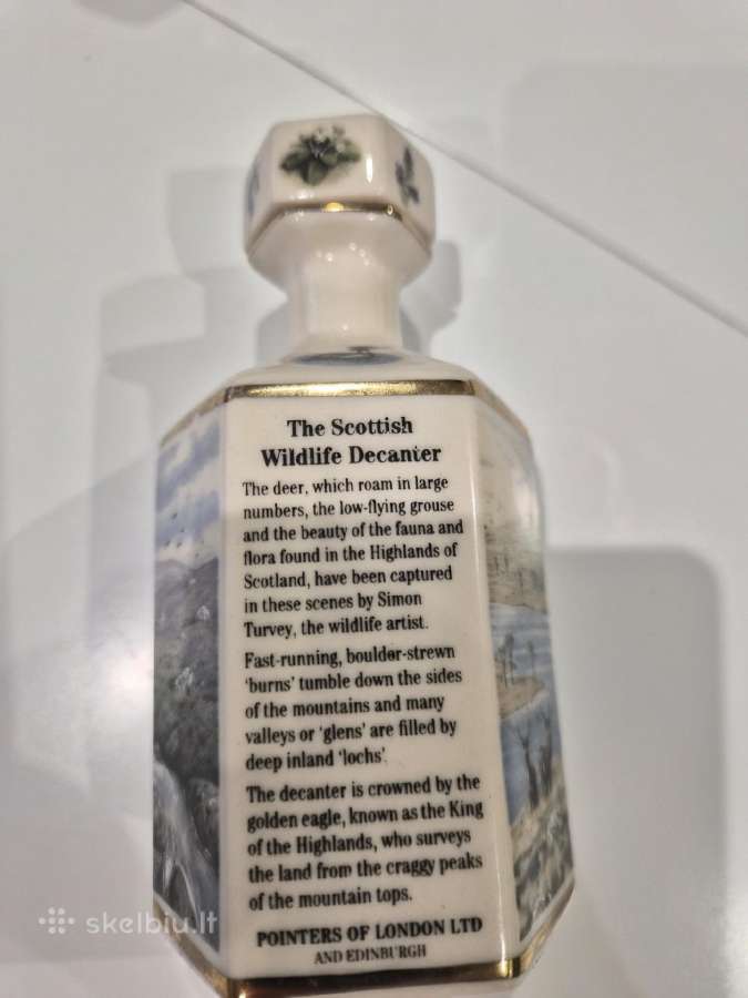 Kolekciniai porceluano buteliukai Škotų viskio - nuotraukos Nr. 3