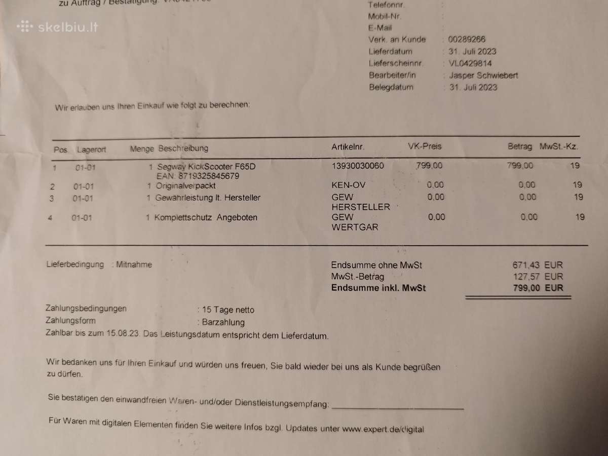 Segway Kickscooter F65d 130e - nuotraukos Nr. 7