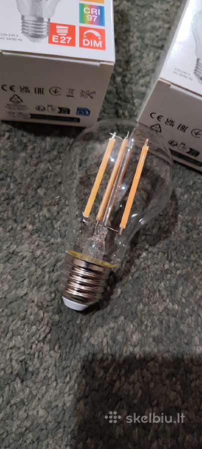 LED A60 E27 9,5w = 75w 1055lm 2700k Filament Cri97