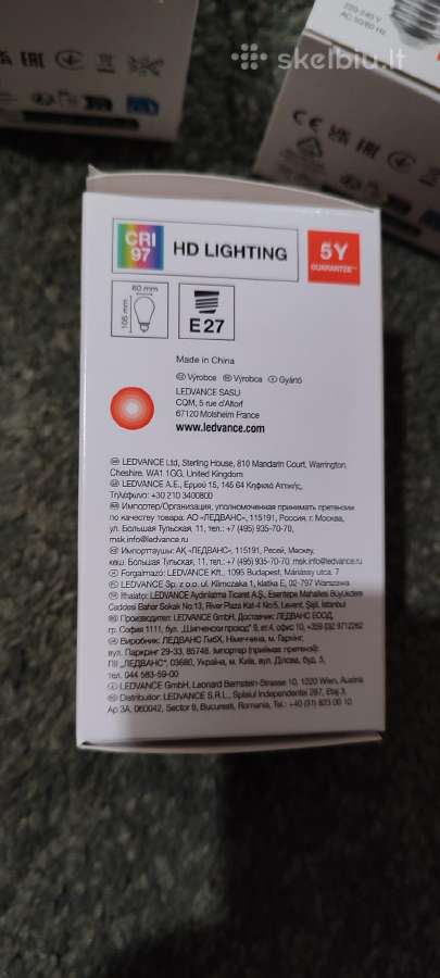 LED A60 E27 9,5w = 75w 1055lm 2700k Filament Cri97 - nuotraukos Nr. 6