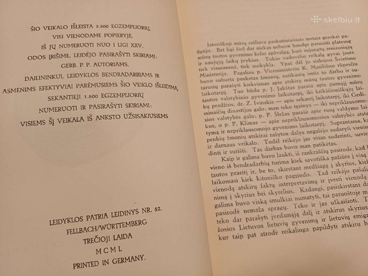 Parduodu knyga,lietuvos istorija,1950m - nuotraukos Nr. 5