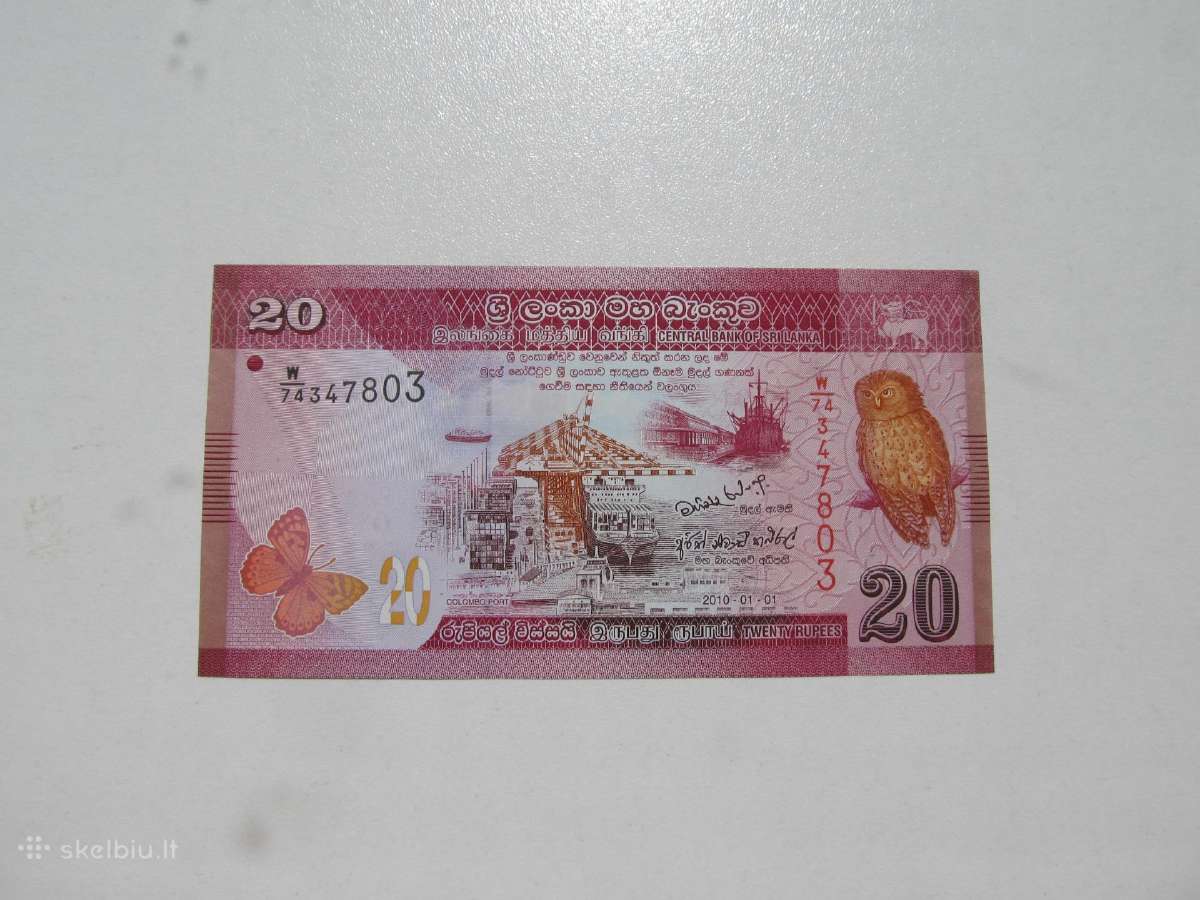 20 ir 50 rupiju , Šri Lanka , 2010 unc