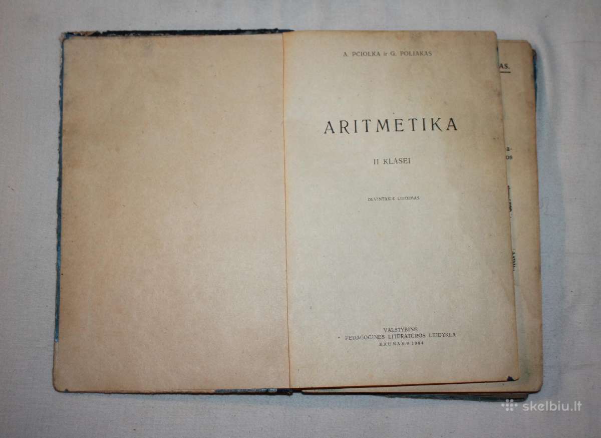 Aritmetika vadovėlis II klasei 1964 m. - nuotraukos Nr. 2