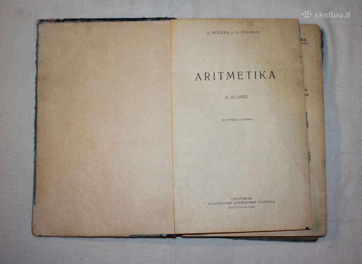 Aritmetika vadovėlis II klasei 1964 m. - nuotraukos Nr. 2