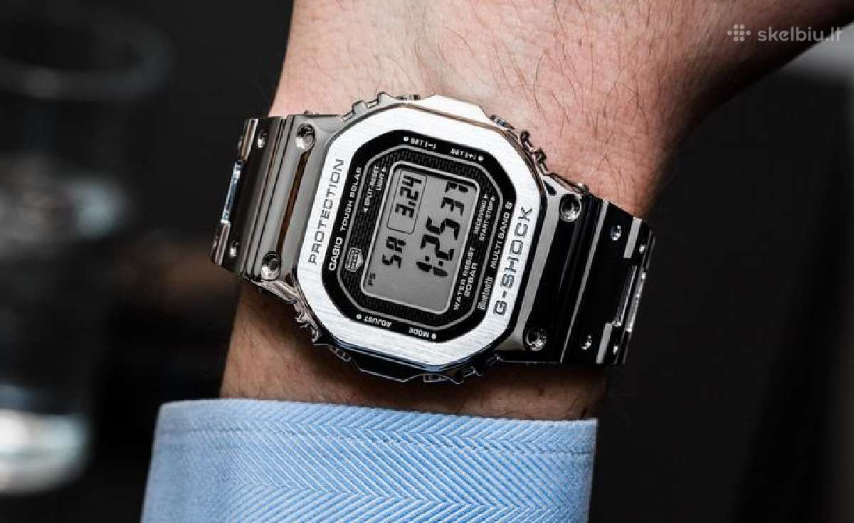Pirksiu Casio G-shock 5000 seriją pilnai metalas