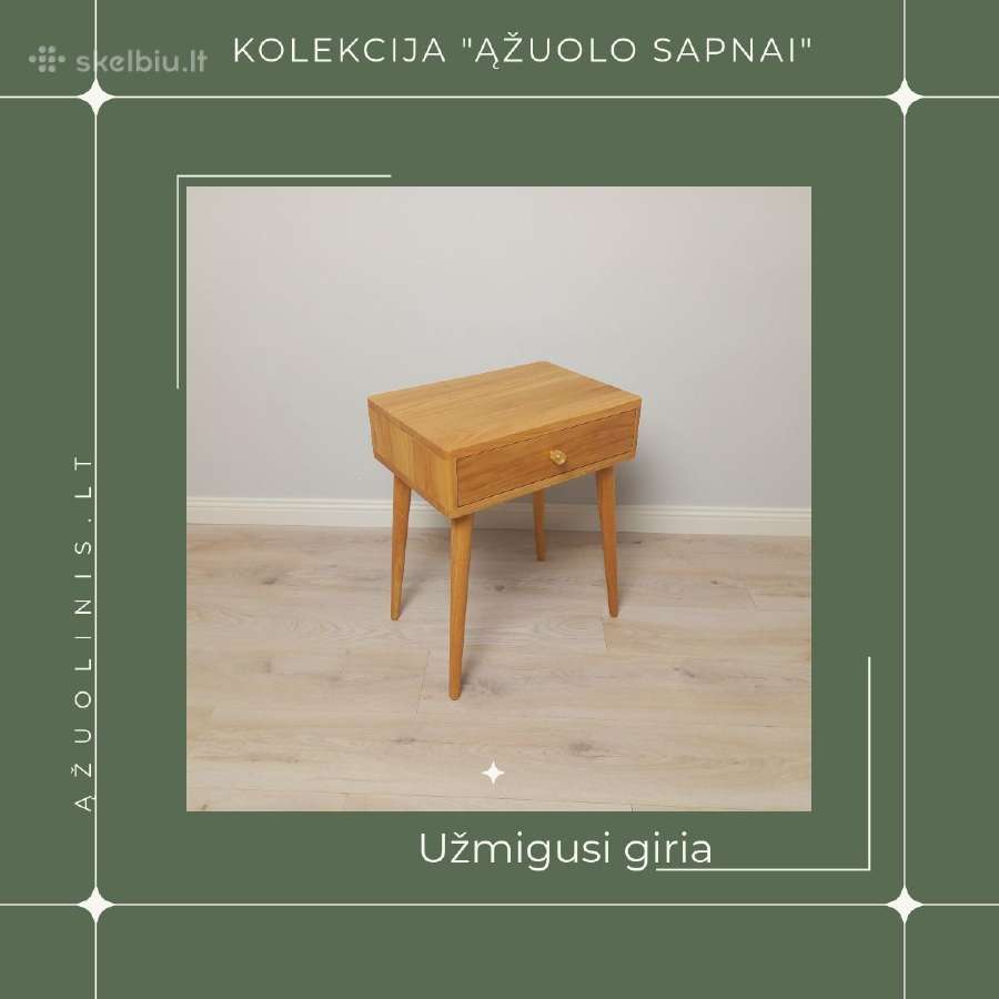 Naktinė Spintelė iš Ąžuolinis - nuotraukos Nr. 17