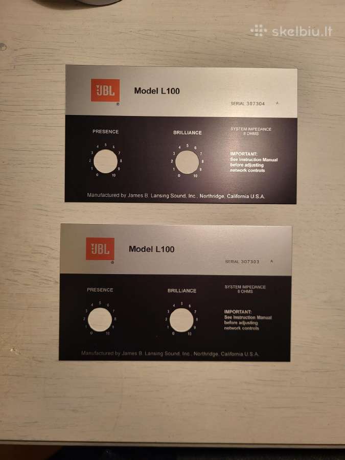 Jbl L100 emblemos