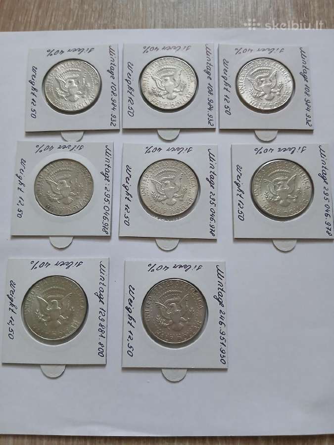 JAV Kennedy Silver Half Doleriai - nuotraukos Nr. 2