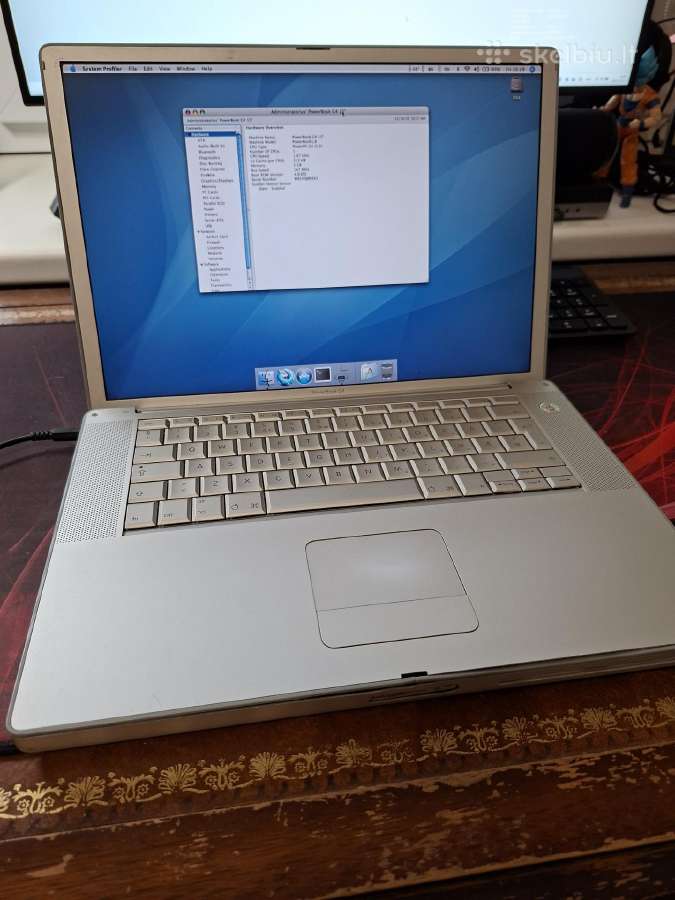 Apple Powerbook G4 1.67ghz A1138 dlsd - nuotraukos Nr. 4
