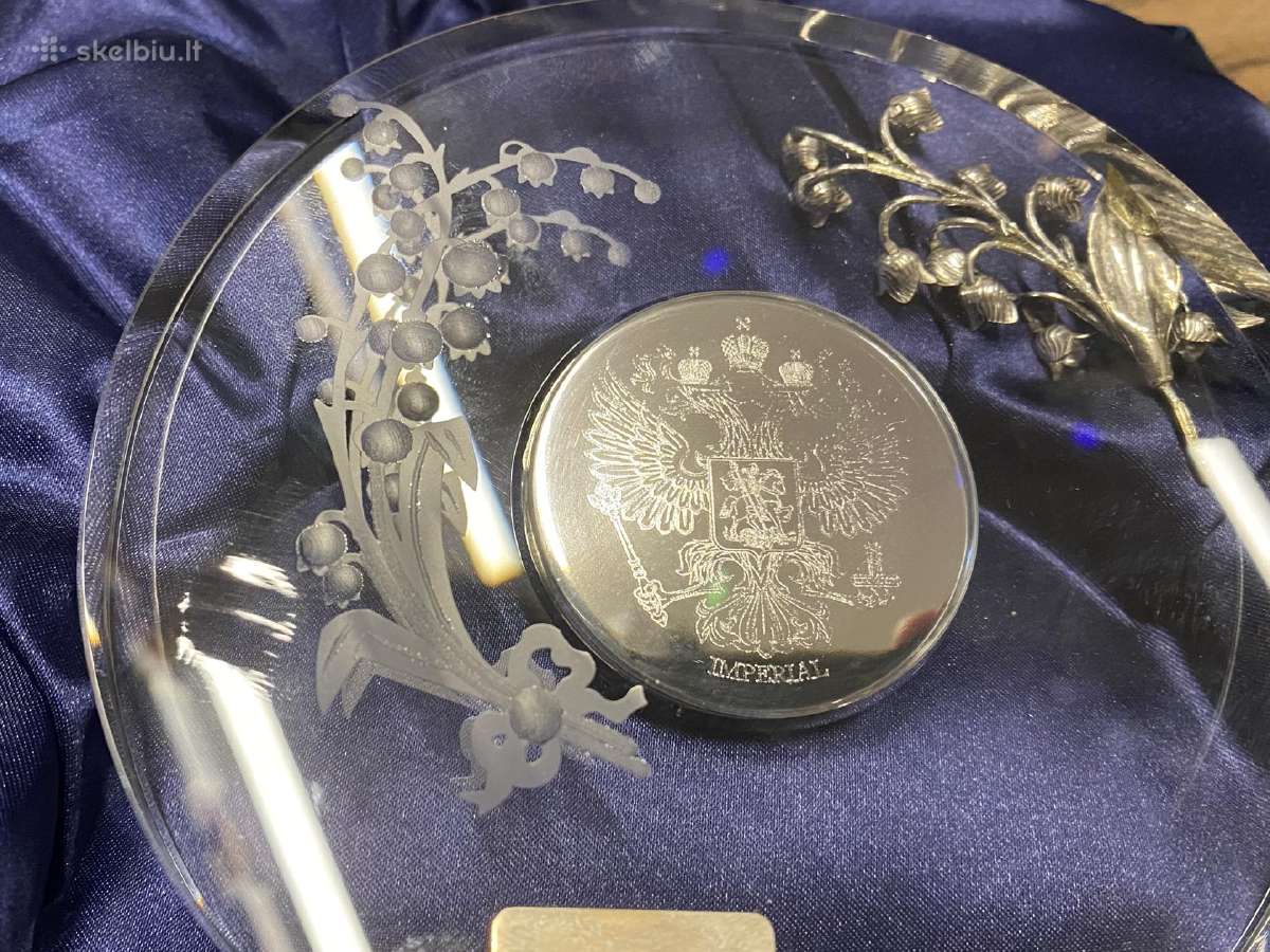 Tsar Imperial "Pakalnutės" krištolinis laikrodis - nuotraukos Nr. 6