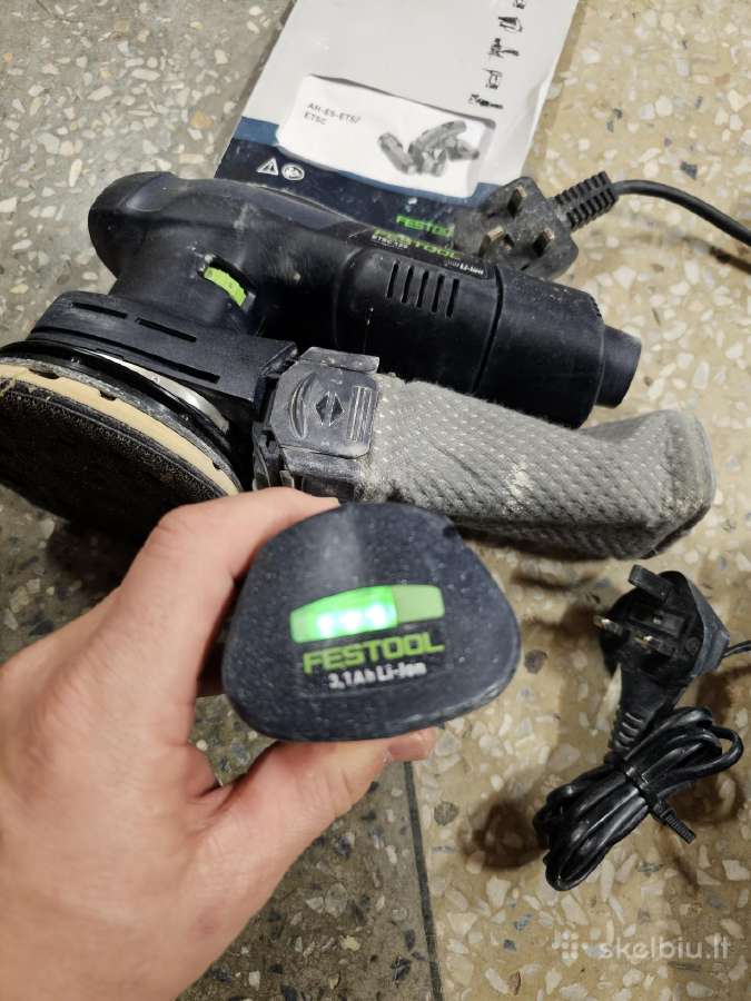 Festool Etsc 125 batareikinis ir su laidu - nuotraukos Nr. 3