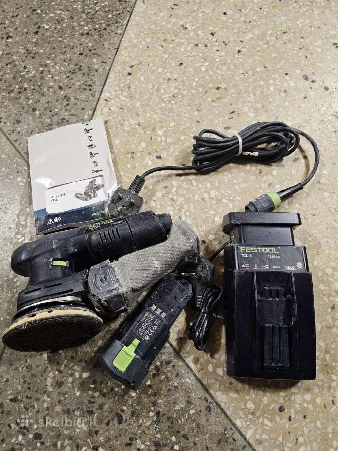 Festool Etsc 125 batareikinis ir su laidu - nuotraukos Nr. 4
