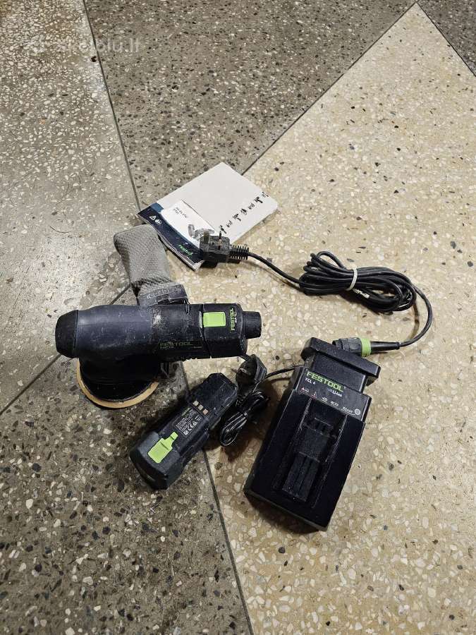 Festool Etsc 125 batareikinis ir su laidu - nuotraukos Nr. 6