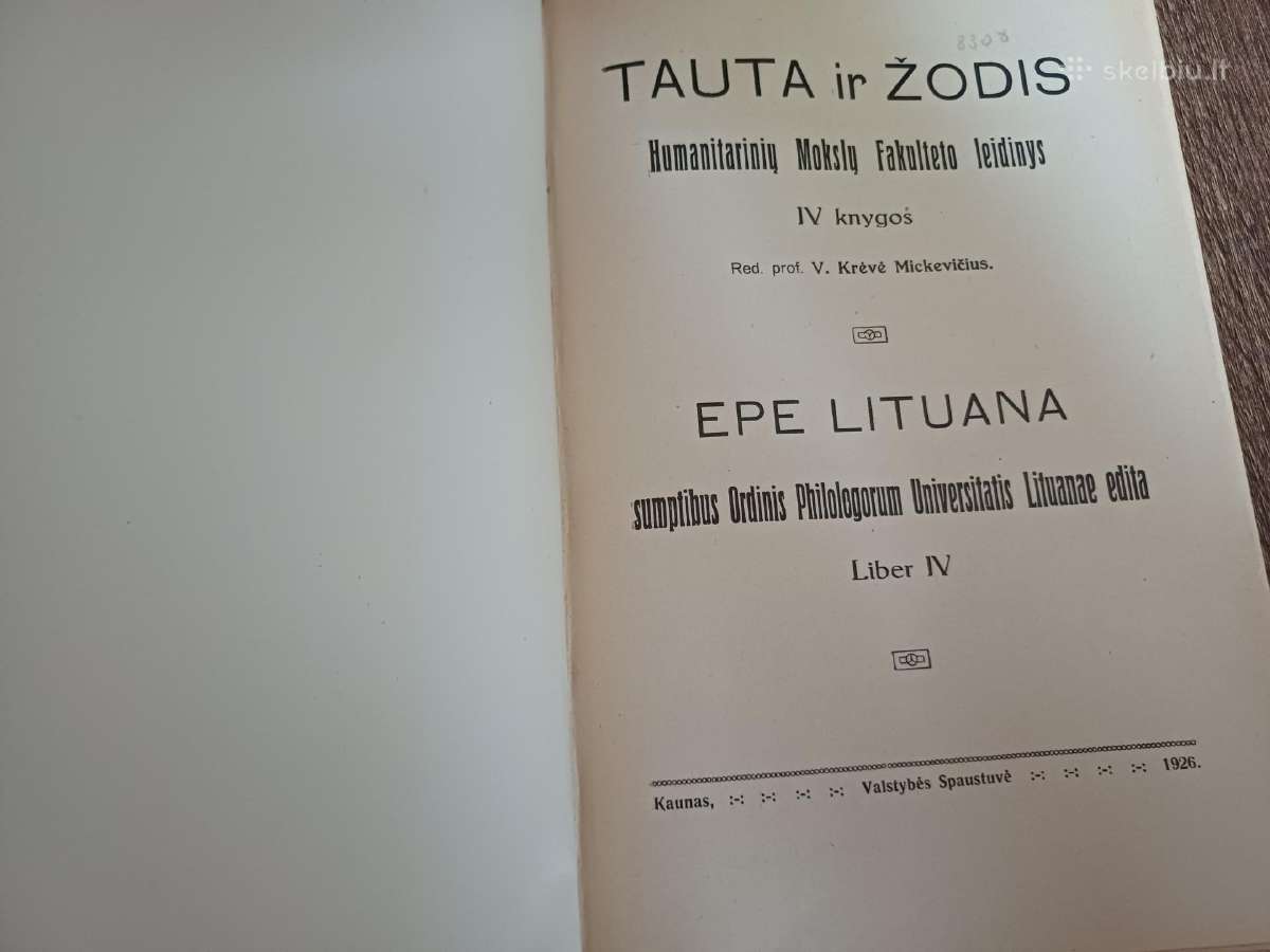Parduodu knyga,tauta ir žodis,1926m - nuotraukos Nr. 3