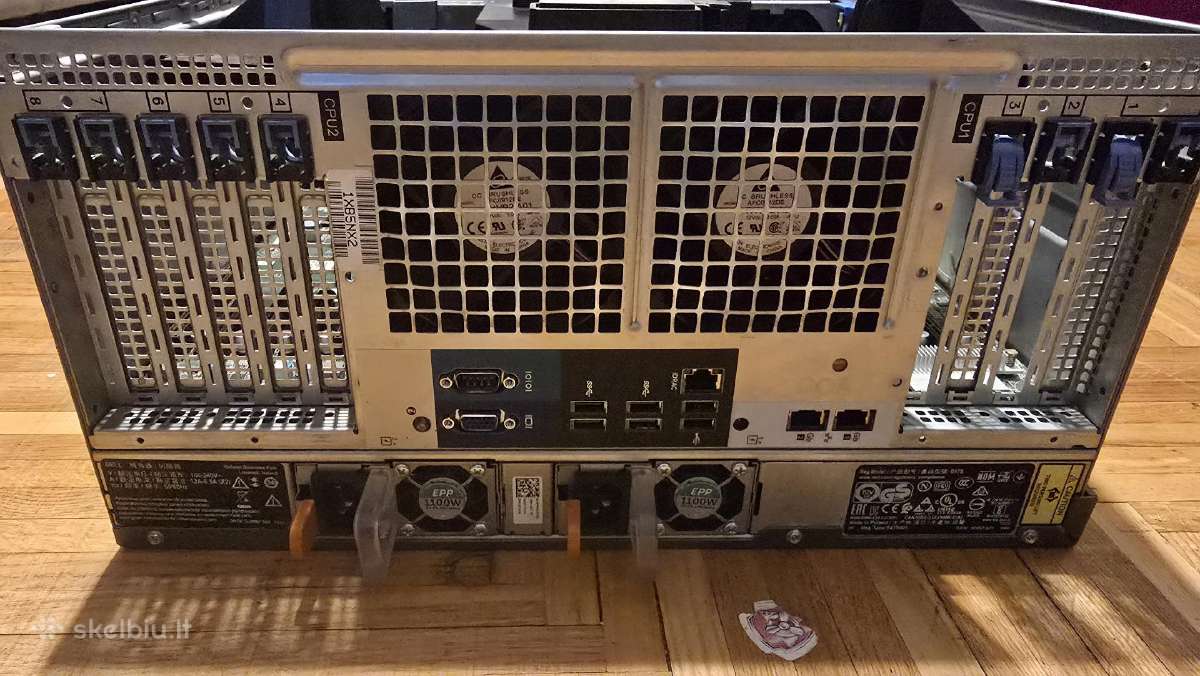 Dell Poweredge T640 2x Gold 6138 2x 20c 16x Sff - nuotraukos Nr. 3