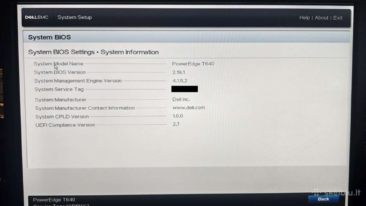 Dell Poweredge T640 2x Gold 6138 2x 20c 16x Sff - nuotraukos Nr. 22