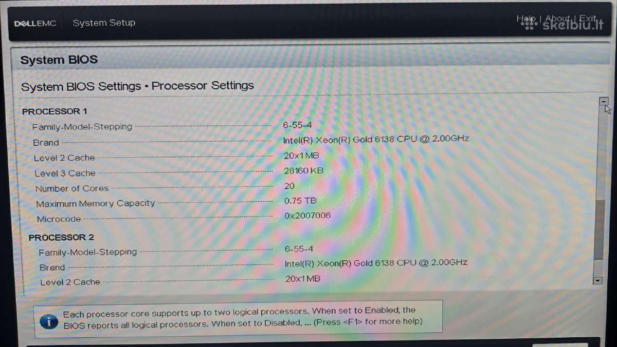 Dell Poweredge T640 2x Gold 6138 2x 20c 16x Sff - nuotraukos Nr. 24