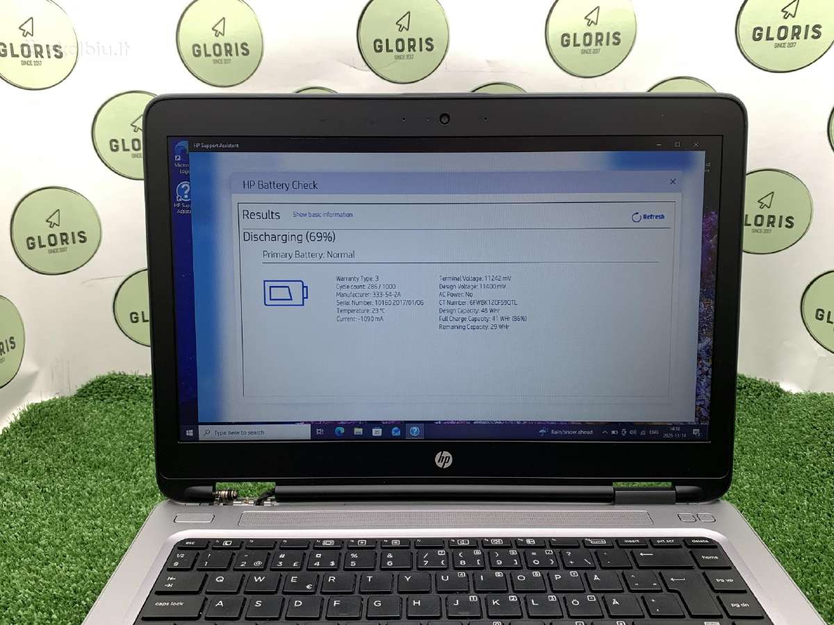 Hp Probook 640 i3-6100u 8ram 256ssd #1-236 - nuotraukos Nr. 6