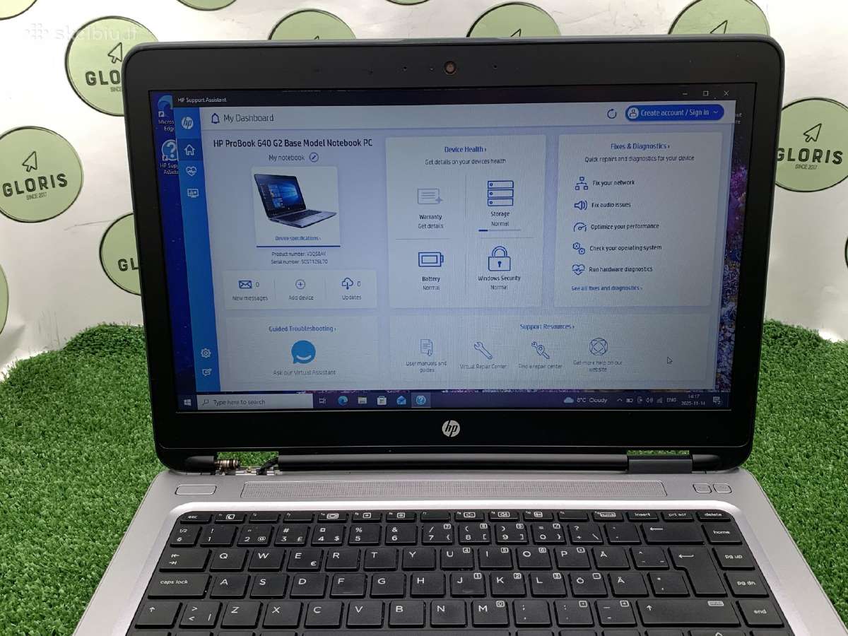 Hp Probook 640 i3-6100u 8ram 256ssd #1-236 - nuotraukos Nr. 5
