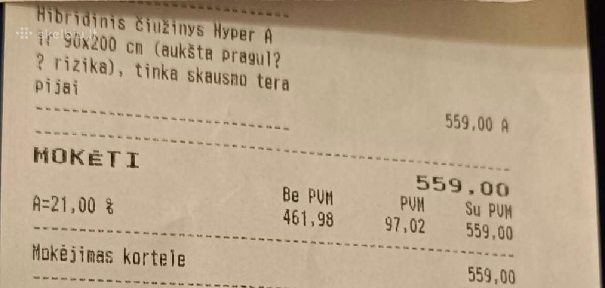 Čiužinys Hyper Air hybrid - nuotraukos Nr. 3