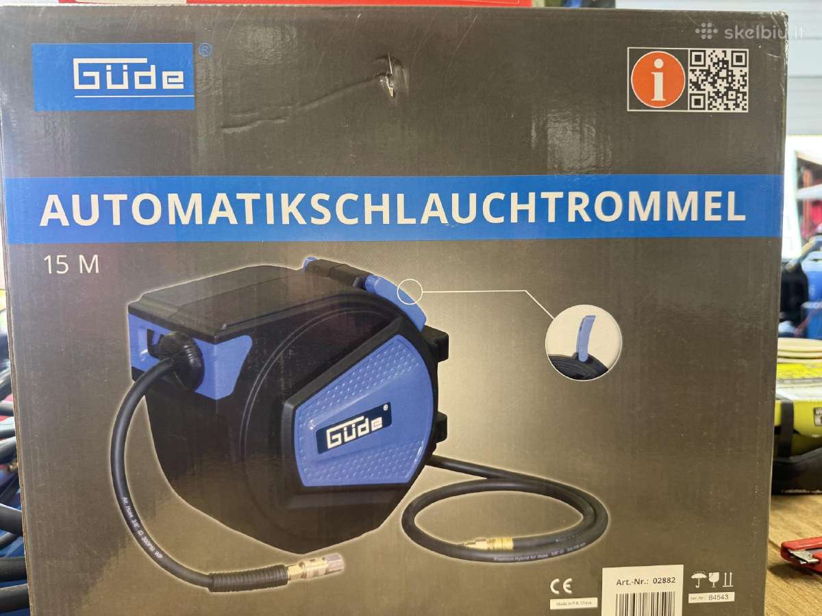 Automatinė žarnos ritė 15 m kompresoriui - nuotraukos Nr. 3