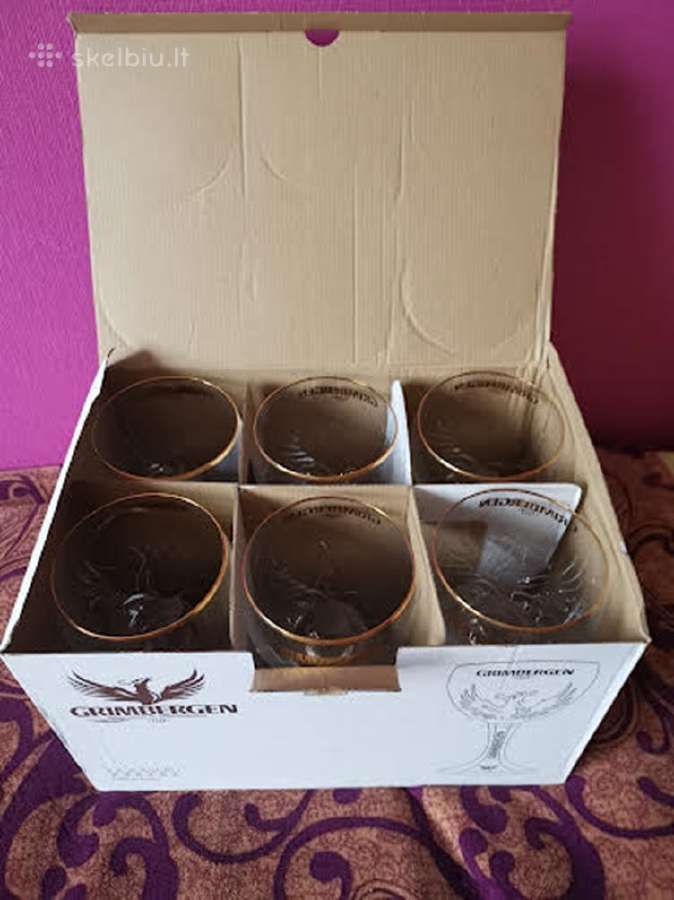 6 vnt Belgiškos 0,5 ltr. Grinbergen alaus taurės - nuotraukos Nr. 6