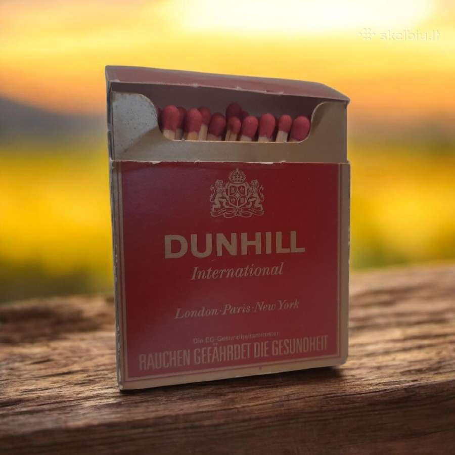 Nestandar. Degtukų dėžutė Dunhill Nr.2 (bordo)