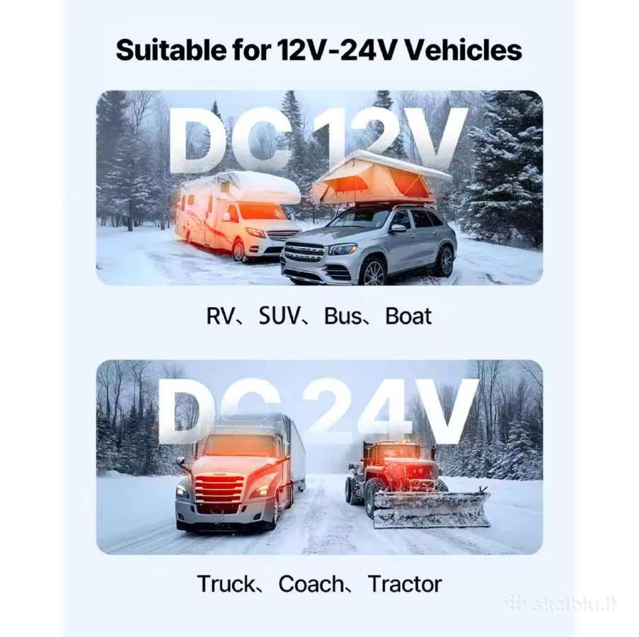 Webasto Vevor 8kw dyzelinis oro šildytuvas 12/24v - nuotraukos Nr. 2