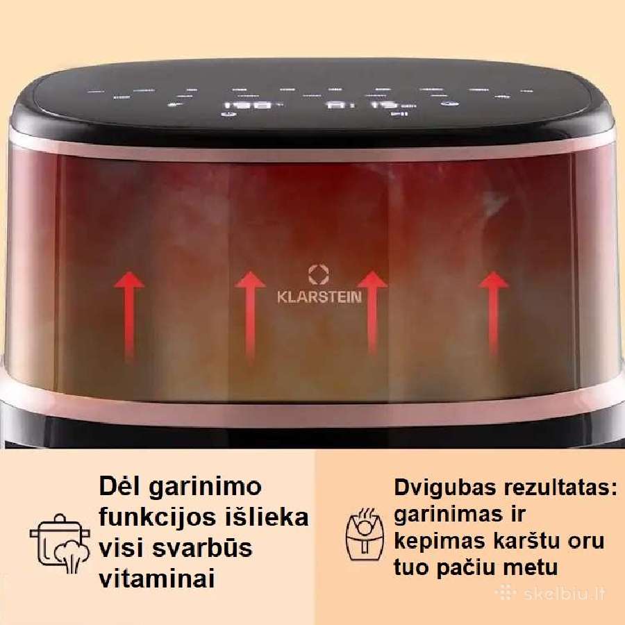 Klarstein karšto oro gruzdintuve su garantija - nuotraukos Nr. 11