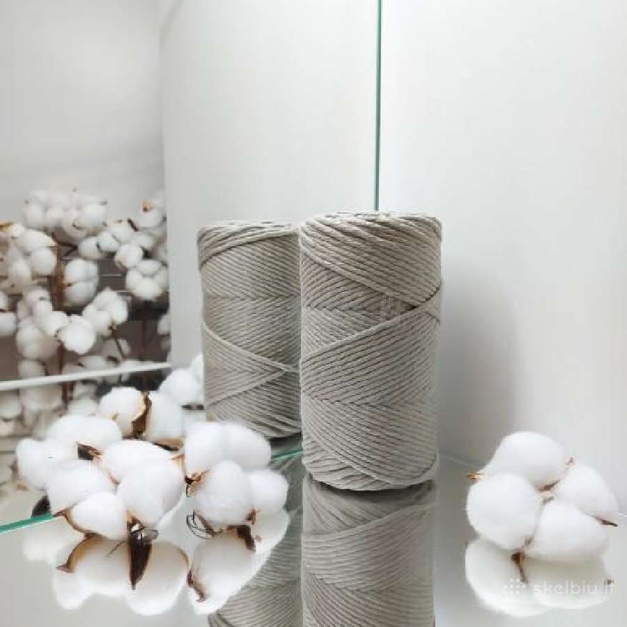 – 100 % macrame medvilnės siūlai