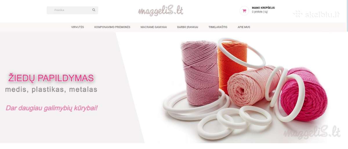 – 100 % macrame medvilnės siūlai - nuotraukos Nr. 3