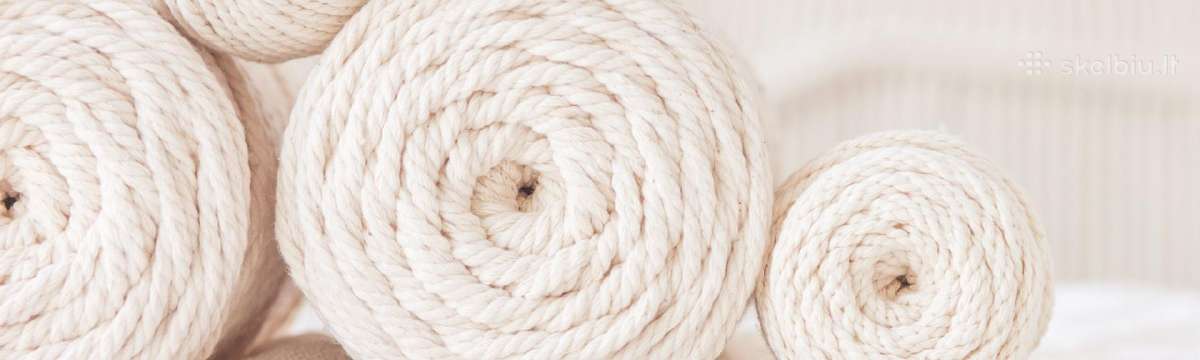 – 100 % macrame medvilnės siūlai - nuotraukos Nr. 2