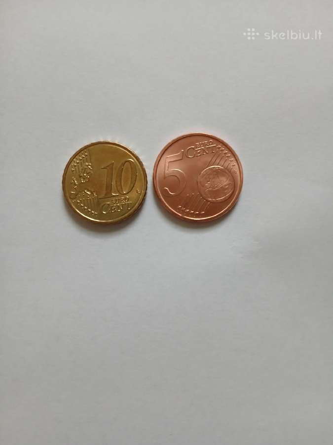 2015 Unc Lietuvos euro centai