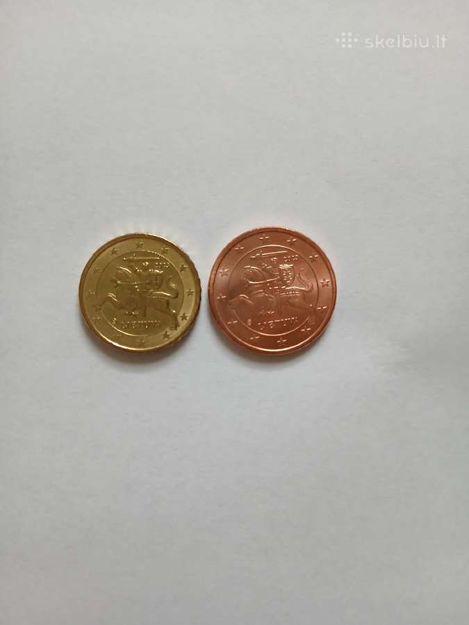 2015 Unc Lietuvos euro centai - nuotraukos Nr. 2