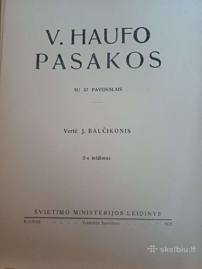 Parduodu knyga,haufo pasakos,1925m - nuotraukos Nr. 13