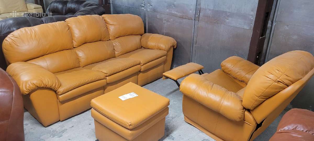 Odinis Miegamas komplektas Sofa-lova Fotelis Pufas