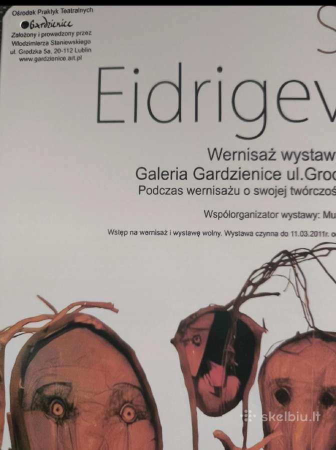 Stasys Eidrigevicius Lublin exhibition posksliukas - nuotraukos Nr. 4