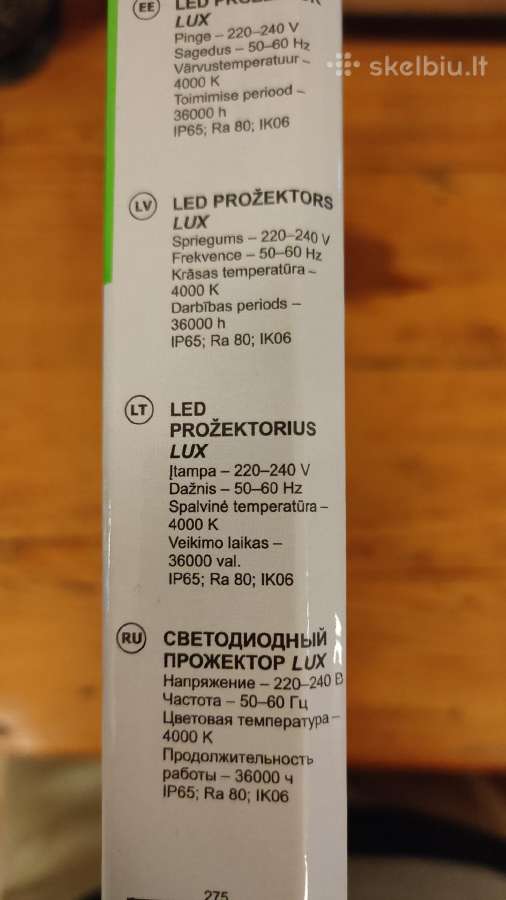 Lauko prožektorius Okko LED E013ei 100w 8500lm 400 - nuotraukos Nr. 2