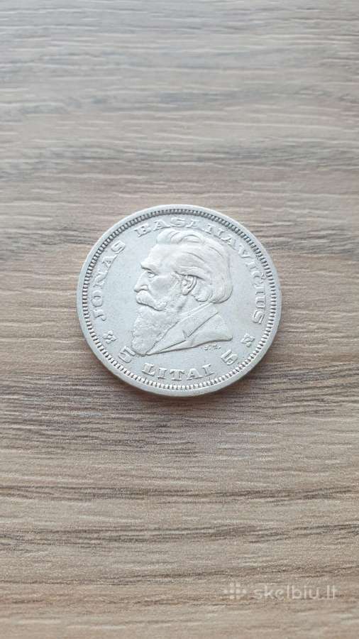 1936 metų 5 litai Basanavičius