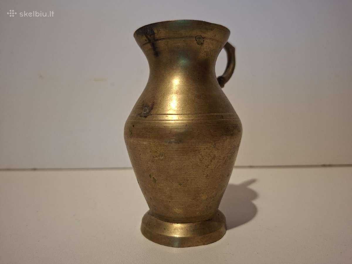 Bronzinė vazelė nedidelė 11cm aukstis - nuotraukos Nr. 2