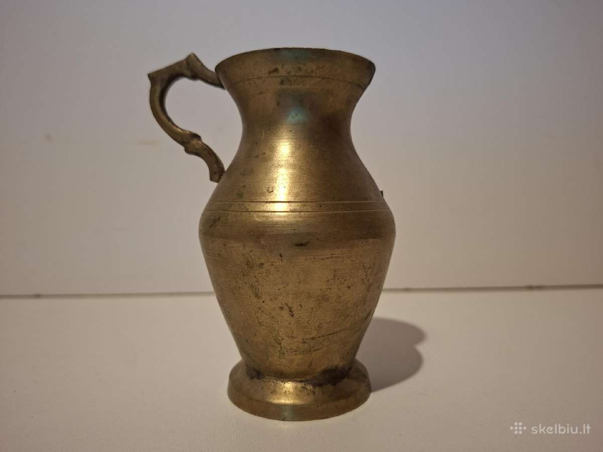Bronzinė vazelė nedidelė 11cm aukstis - nuotraukos Nr. 4