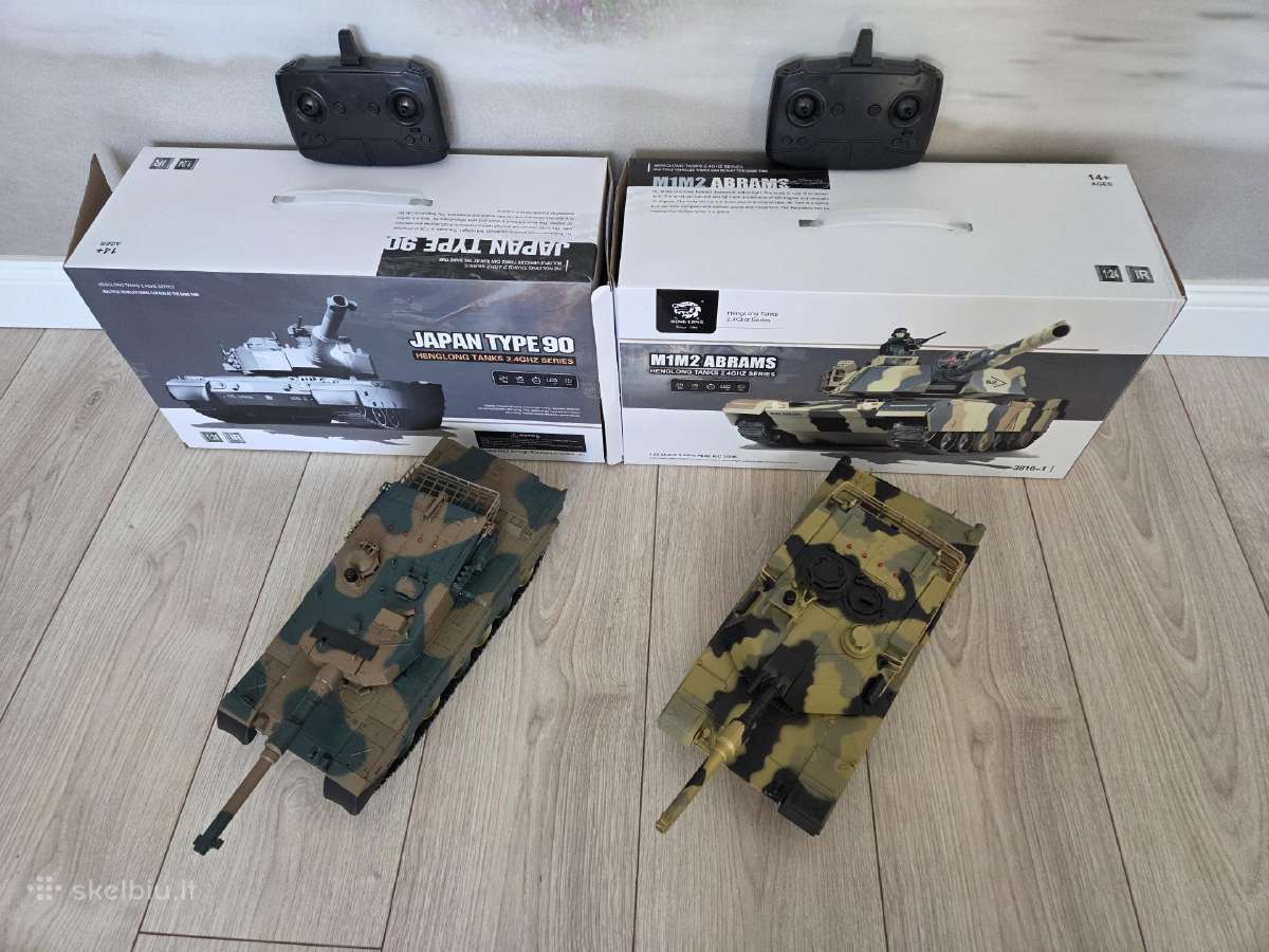 RC tankas 1/24